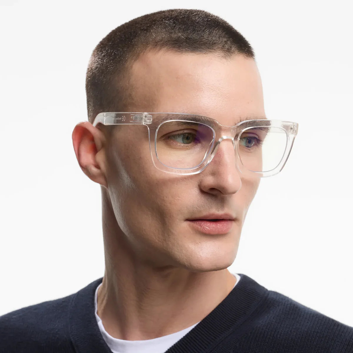 BARNER | Max | Blue Light Glasses | Glossy Crystal– LONDØNWORKS