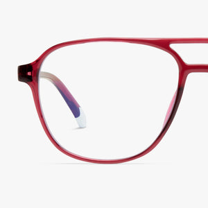 BARNER | Brad | Blue Light Glasses | Glossy Cherry Lacquer