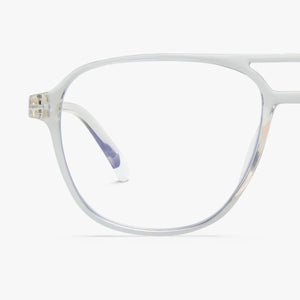 BARNER | Brad | Blue Light Glasses | Glossy Crystal