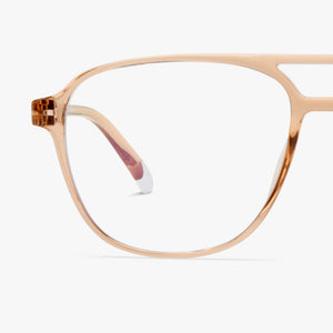 BARNER | Brad | Blue Light Glasses | Glossy Rose