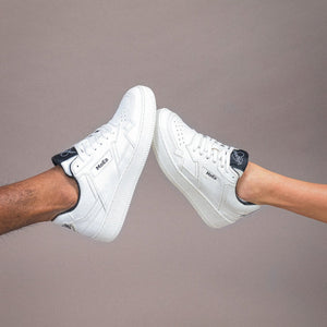 MoEa x Jean Andre | GEN1 Grape Vegan Sneakers | White & Black - LONDØNWORKS