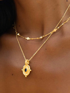 FORMATION | Indus Sapphire Necklace | Gold Plated - LONDØNWORKS