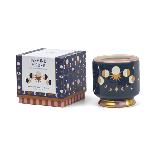 PADDYWAX | Adopo Moon Phases Candle | Jasmine & Rose