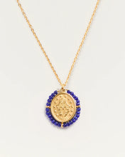 Load image into Gallery viewer, PALAS | Santa Maria Necklace Precious | Gold Plated | Klein Blue