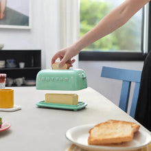 Load image into Gallery viewer, OLI OLSEN | Balvi Toasty Ceramic Butter Dish | Turquoise