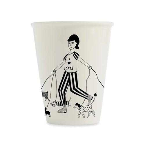 HELEN B | Porcelain Cup | I Love Cats