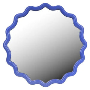 M & R | Wave Wall Mirror | Royal Blue