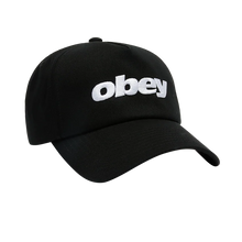 Load image into Gallery viewer, OBEY | Delta 5 Panel Snapback | Black