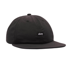 Load image into Gallery viewer, OBEY | Lowercase Nylon 6 Panel Strapback | Black