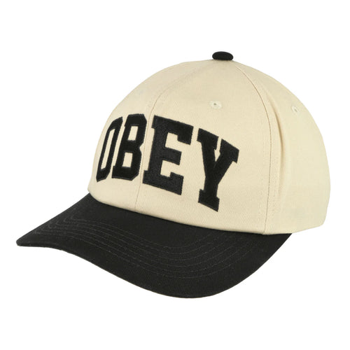 OBEY | Obey Collegiate 6 Panel Strap Back | Black Multi - LONDØNWORKS