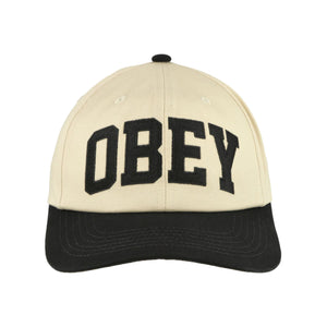 OBEY | Obey Collegiate 6 Panel Strap Back | Black Multi - LONDØNWORKS