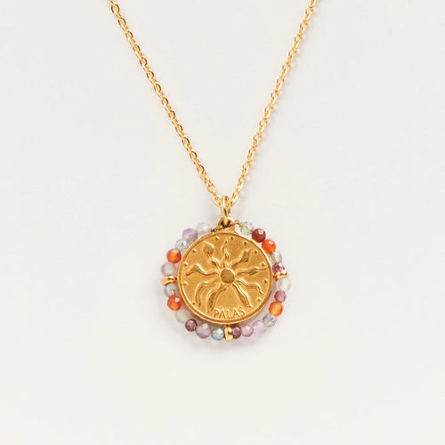 PALAS | Belamar Sunlight Medal Necklace | Gold Plated - LONDØNWORKS