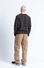 Load image into Gallery viewer, LOREAK MENDIAN | Striped Dot M T-Shirt | Navy/Forest