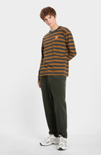 Load image into Gallery viewer, LOREAK MENDIAN | Striped Dot M T-Shirt | Brown