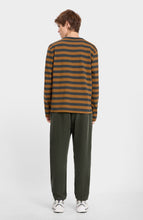 Load image into Gallery viewer, LOREAK MENDIAN | Striped Dot M T-Shirt | Brown