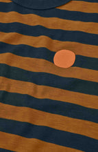 Load image into Gallery viewer, LOREAK MENDIAN | Striped Dot M T-Shirt | Brown