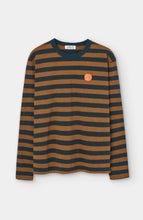 Load image into Gallery viewer, LOREAK MENDIAN | Striped Dot M T-Shirt | Brown