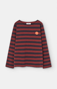 LOREAK MENDIAN | Striped Dot W T-Shirt | Red/Dark