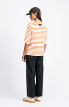 Load image into Gallery viewer, LOREAK MENDIAN | Bogak W SS T-shirt | Orange/Off White