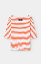 Load image into Gallery viewer, LOREAK MENDIAN | Bogak W SS T-shirt | Orange/Off White