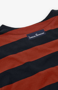 LOREAK MENDIAN | Matxalen T-Shirt | Dark Blue & Red Clay