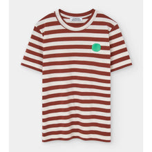 Load image into Gallery viewer, LOREAK MENDIAN | Hazpe Dot W T-Shirt | Off White/Cinnamon Stick