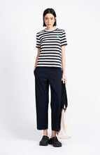 Load image into Gallery viewer, LOREAK MENDIAN | Hazpe Dot W T-Shirt | Off White/Navy