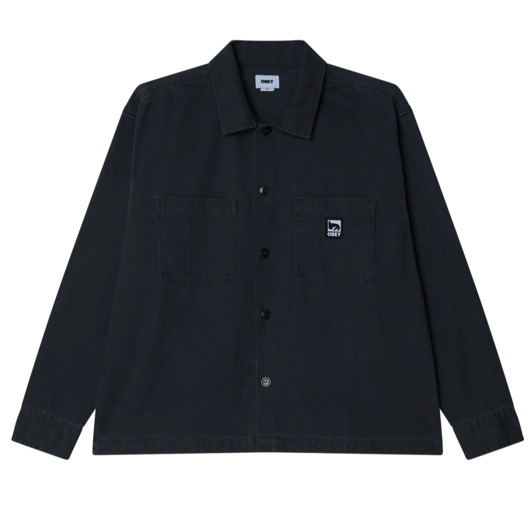OBEY | Harvey Shirt Jacket | Black Faded Wash