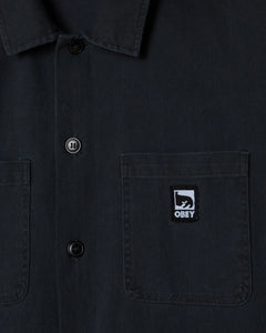 OBEY | Harvey Shirt Jacket | Black Faded Wash