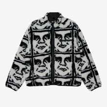 Load image into Gallery viewer, OBEY | Repeated Icon Sherpa Jacket | Black Multi