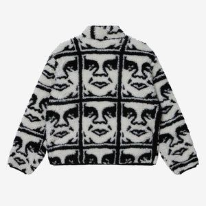 OBEY | Repeated Icon Sherpa Jacket | Black Multi