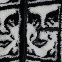 Load image into Gallery viewer, OBEY | Repeated Icon Sherpa Jacket | Black Multi