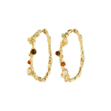 Load image into Gallery viewer, PILGRIM | Iris Hoop Earrings | Gold Plated