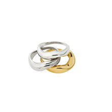 Load image into Gallery viewer, PILGRIM | Nova Rings 3 In One | Silver Plated