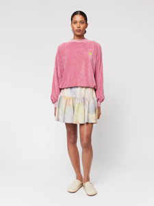 BOBO CHOSES | Butterfly Embroidery Dropped Shoulder Sweatshirt | Coral Pink - LONDØNWORKS