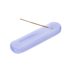 Load image into Gallery viewer, MÆGEN | Lilo Hand Blown Glass Incense Holder | Milky Blue