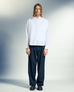 OBEY | Dean Stripe Pleated Pants | Midnight Navy - LONDØNWORKS