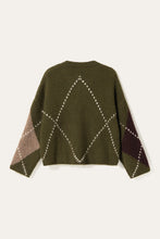 Load image into Gallery viewer, Noella | Lai Knit Avocado Sweater | Green Mix