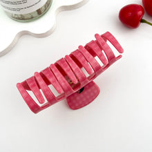 Load image into Gallery viewer, MILDSTYLES | Cherry Checkered Hair Clip | Pink - LONDØNWORKS