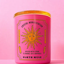 Load image into Gallery viewer, NORTH MUSE | Crystal Manifestation Candle | Sicilian Lemon