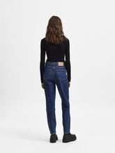Load image into Gallery viewer, SELECTED FEMME | Tapered Jeans | Dark Blue Denim - LONDØNWORKS