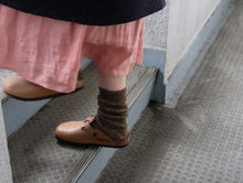 Load image into Gallery viewer, NISHIGUCHI KUTSUSHITA | Hemp Cotton Ribbed Socks | Lantern Orange