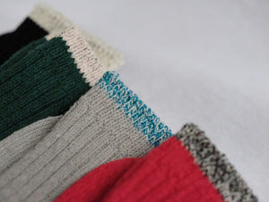 NISHIGUCHI KUTSUSHITA | Boston Silk Cotton Socks | Beer Amber