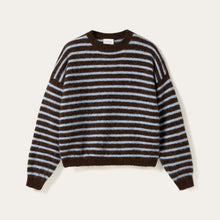 Load image into Gallery viewer, Noella | N-Mafalda Knit Sweater | Brown Blue Stripe