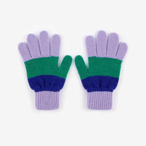 MISS POMPOM | Wool Gloves | Blue & Green - LONDØNWORKS