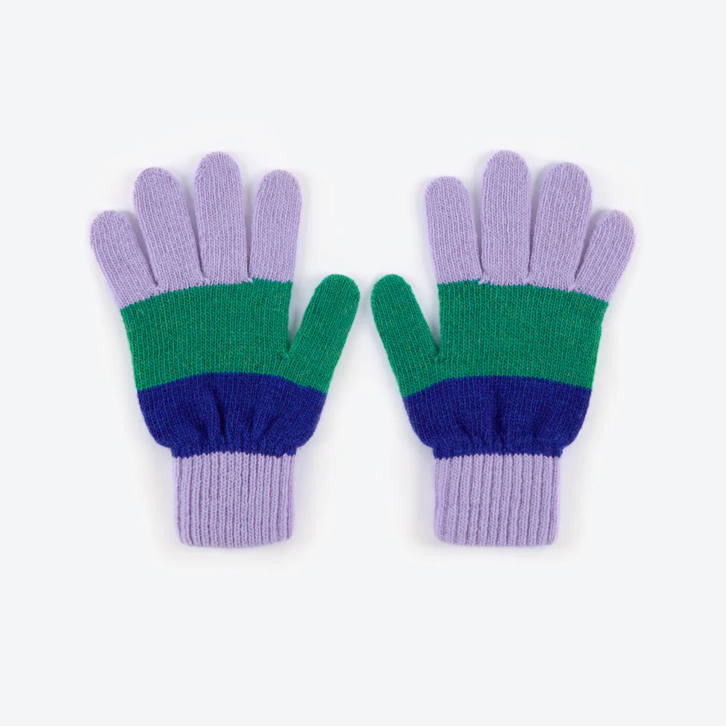 MISS POMPOM | Wool Gloves | Blue & Green - LONDØNWORKS
