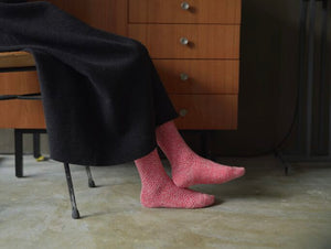 NISHIGUCHI KUTSUSHITA | Boston Wool Cotton Boot Socks | Lobster Roll