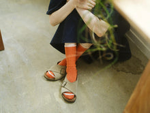 Load image into Gallery viewer, NISHIGUCHI KUTSUSHITA | Boston Silk Cotton Socks | Beer Amber