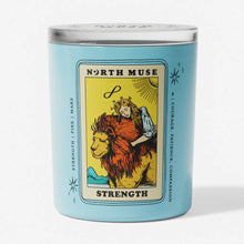 Load image into Gallery viewer, NORTH MUSE | Strength Tarot Card Candle | Patchouli &amp; Amber