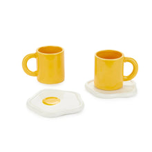 Load image into Gallery viewer, OLI OLSEN | Balvi Sunny Side Up Ceramic Espresso Cups | Set of 2